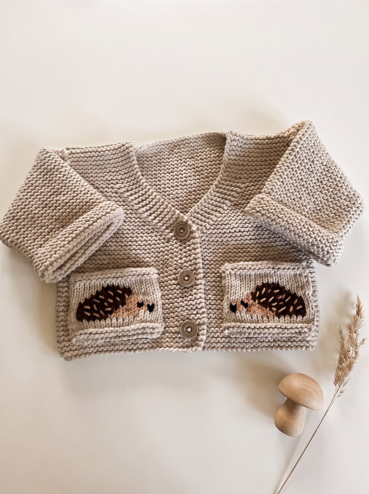 Hedgehog Pocket Cardigan